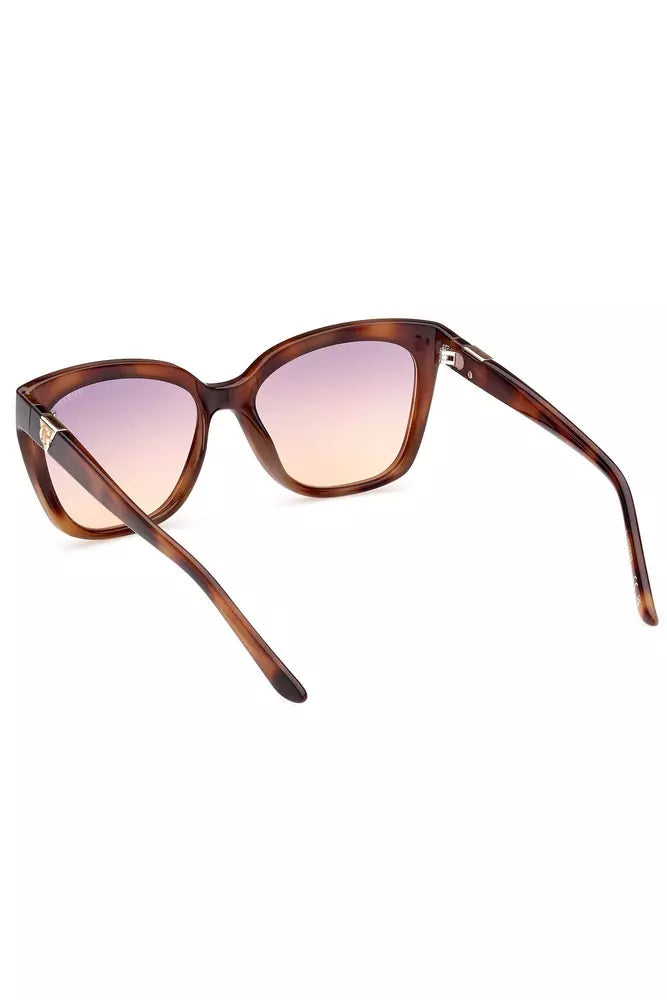 Gafas de sol con montura cuadrada y tonos contrastantes de Guess Jeans Chic