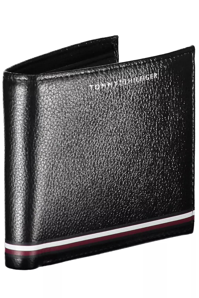 Tommy Hilfiger Black Leather Men Wallet