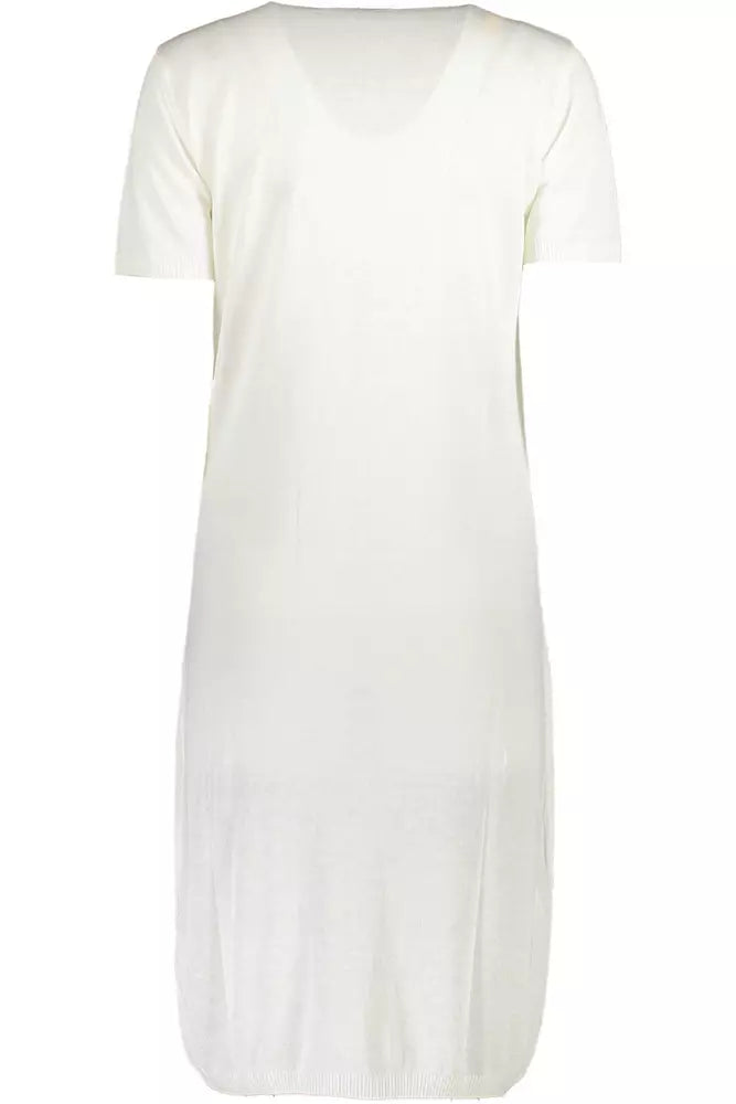 Robe courte blanche brodée Class Chic de Cavalli