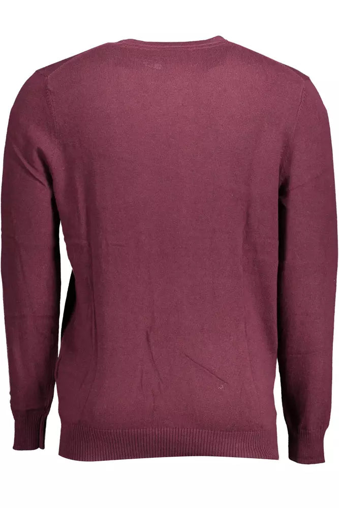 Pull élégant en mélange de coton et de laine violet de Lyle &amp; Scott