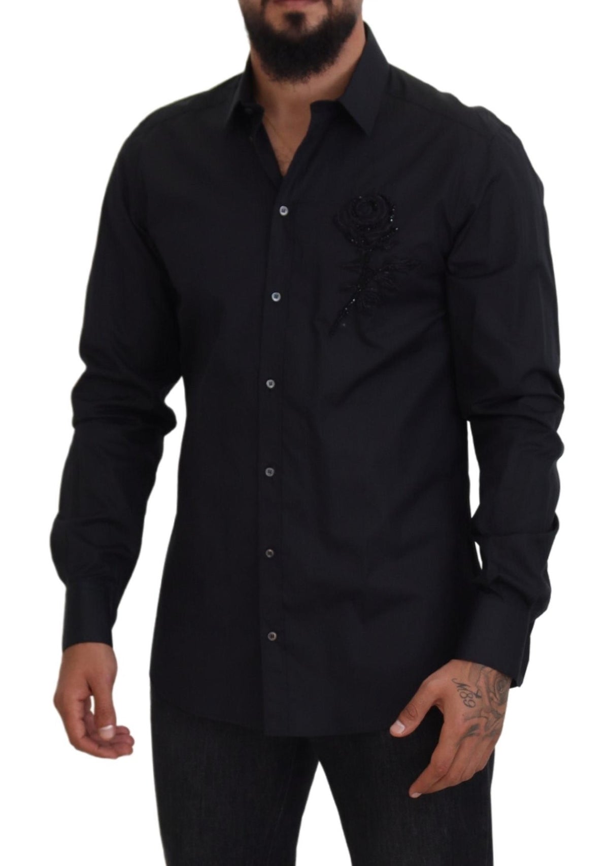 Camisa de vestir formal elegante de corte entallado de Dolce &amp; Gabbana