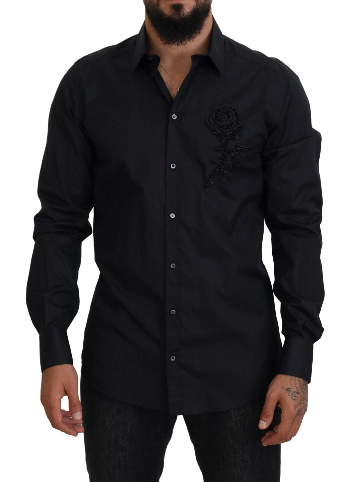 Camisa de vestir formal elegante de corte entallado de Dolce &amp; Gabbana