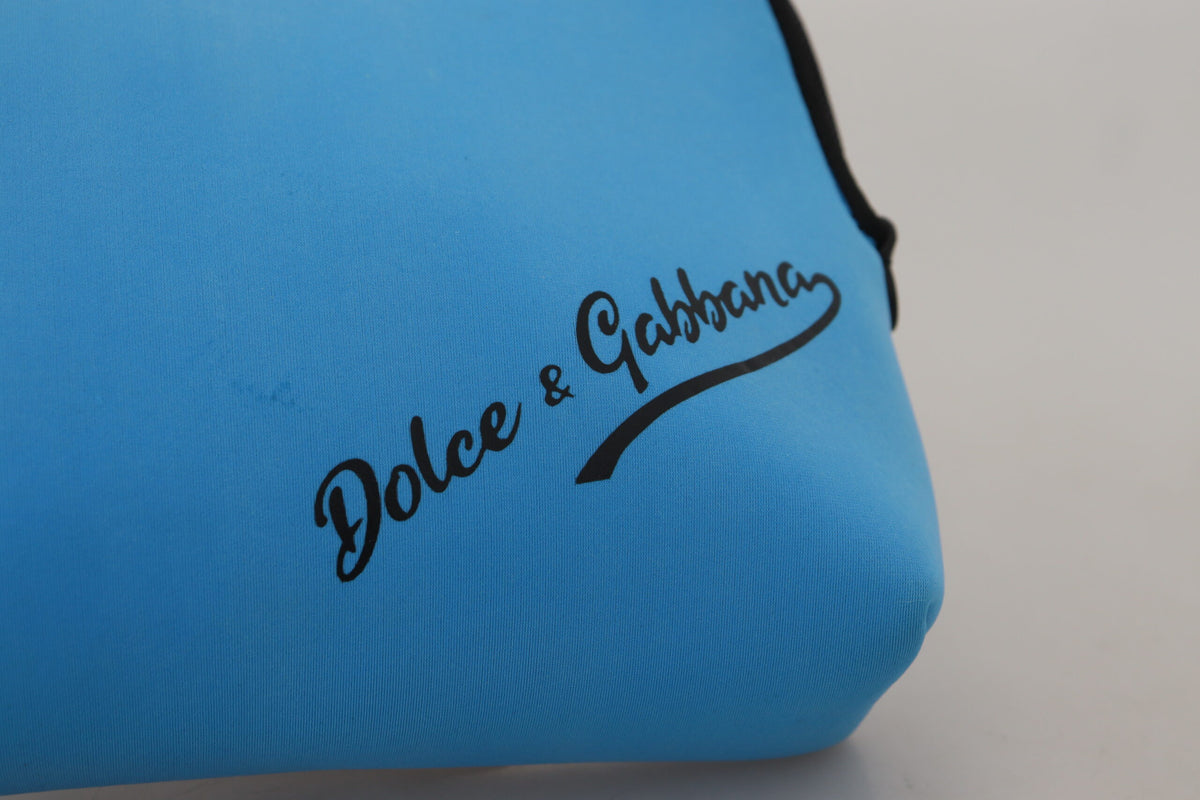 Dolce & Gabbana Elegant Blue Polyamide Pouch Bag