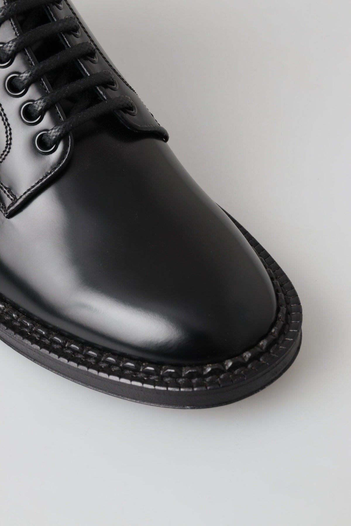 Bottes élégantes en cuir noir pour hommes Dolce &amp; Gabbana