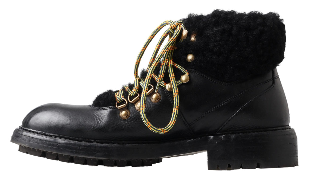 Botas de piel de oveja elegantes para hombre de Dolce &amp; Gabbana