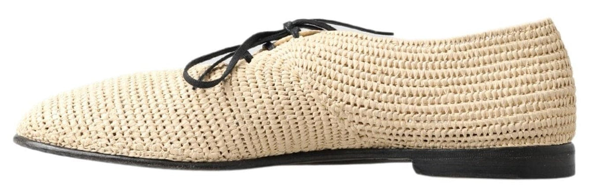 Zapatos Derby con cordones estilo casual para hombre de Dolce &amp; Gabbana en color beige