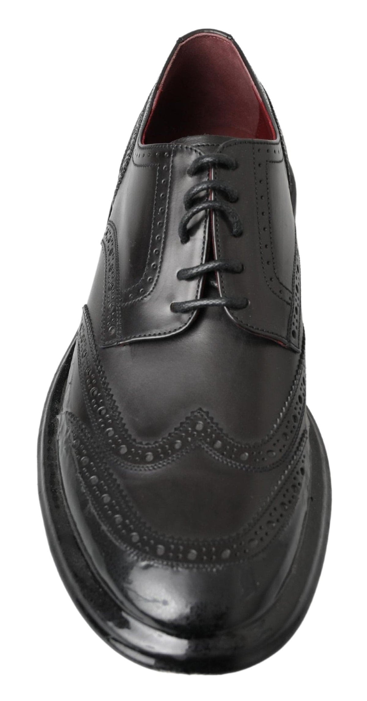 Chaussures Derby élégantes en cuir noir Dolce &amp; Gabbana