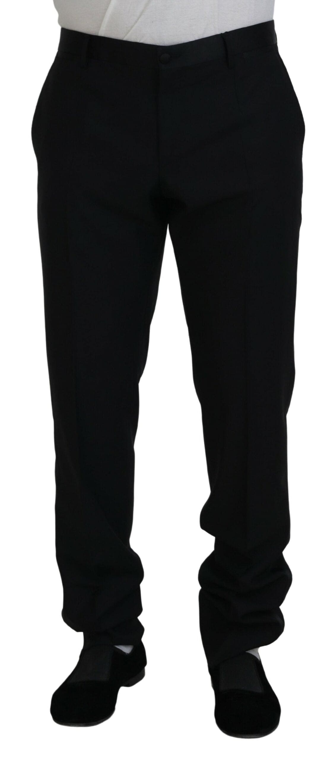 Pantalon habillé noir élégant coupe slim Dolce &amp; Gabbana