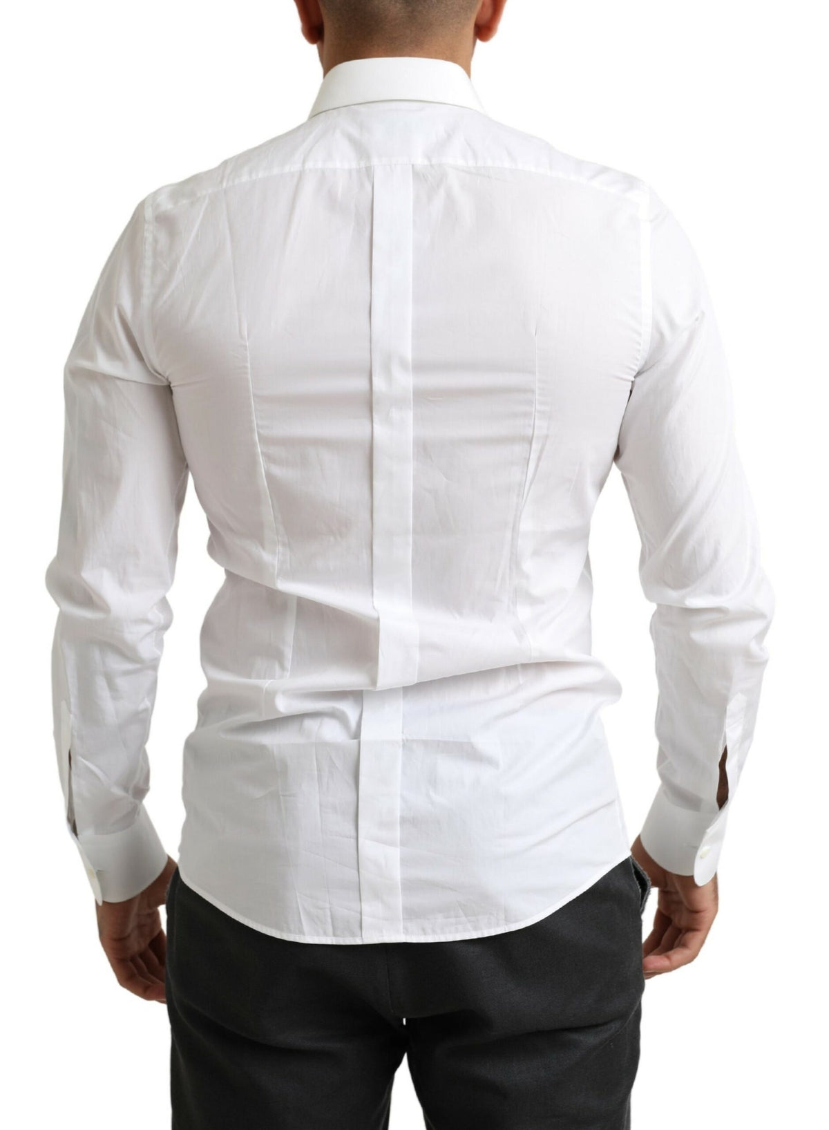 Chemise de smoking slim fit de créateur italien Dolce &amp; Gabbana