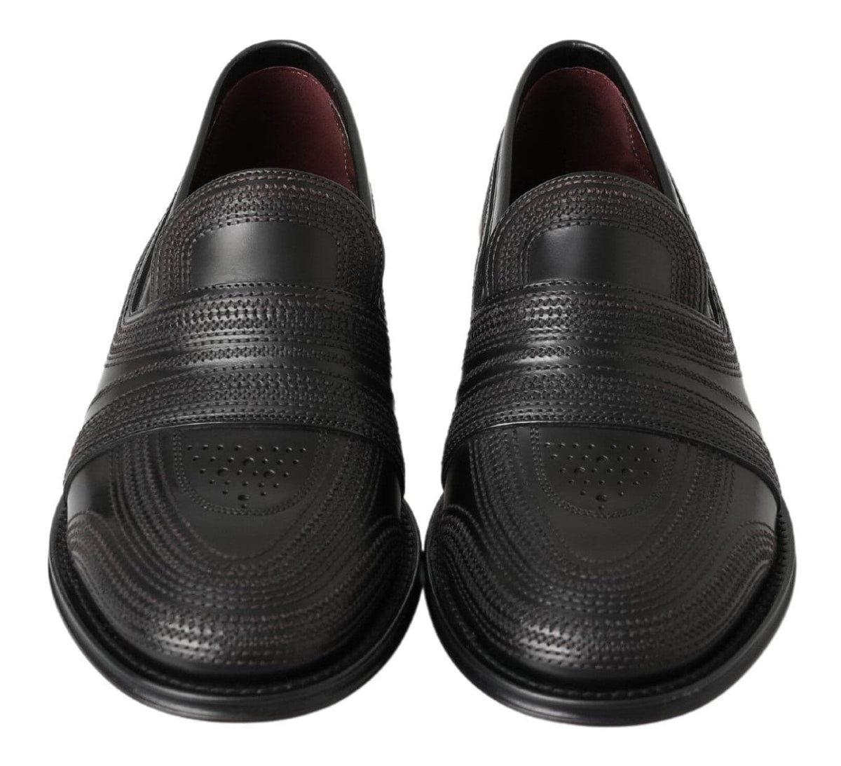 Mocasines elegantes de piel negra de Dolce &amp; Gabbana