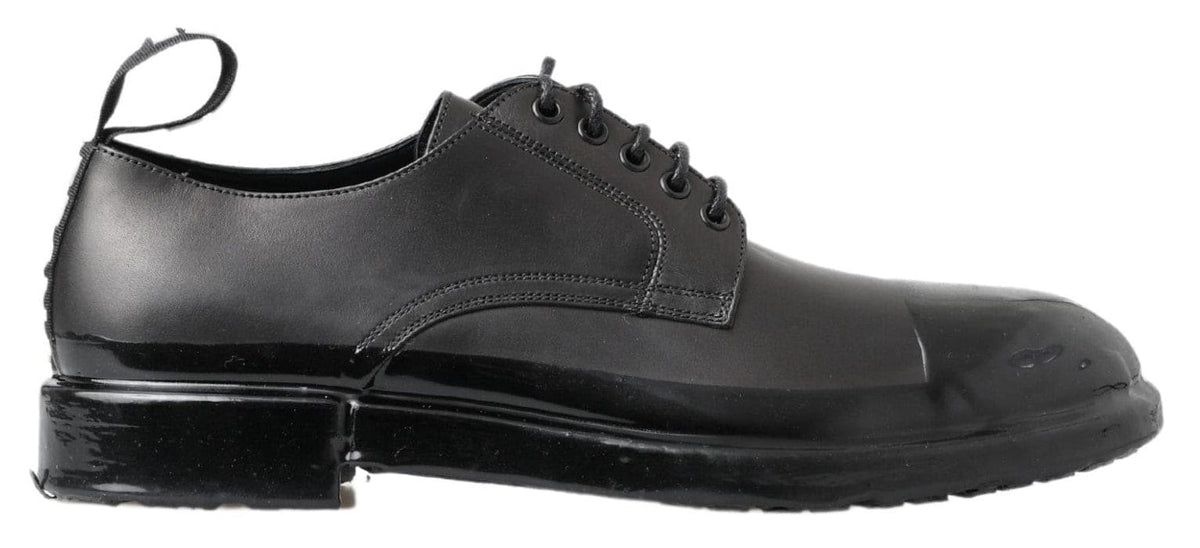 Chaussures Derby à lacets élégantes en cuir Dolce &amp; Gabbana en noir