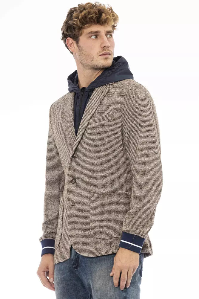 Veste à capuche en tissu imperméable chic Distretto12