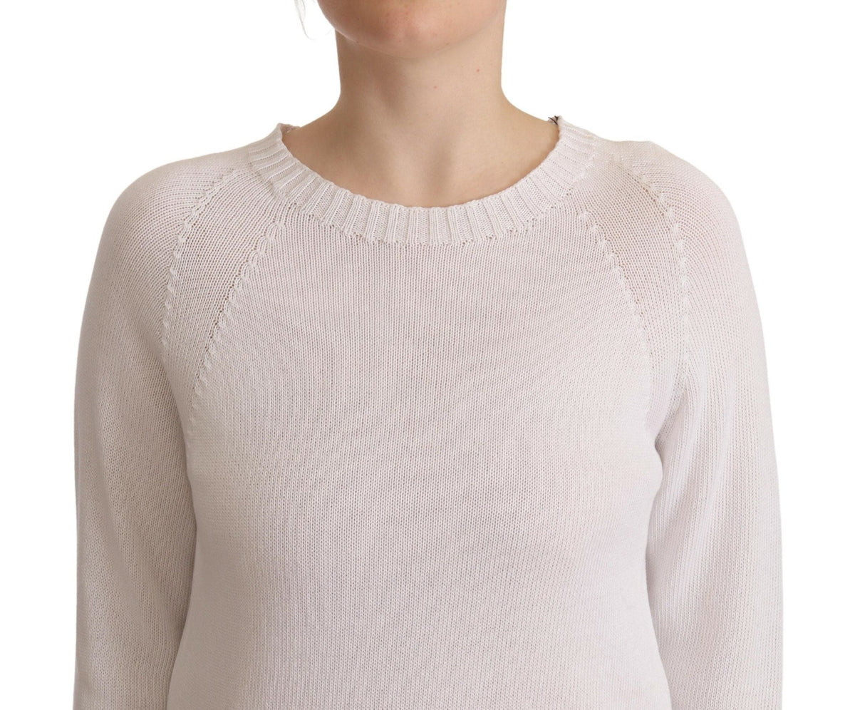 Pull élégant en coton blanc Alpha Studio