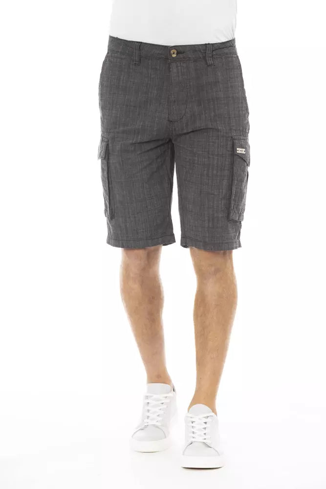 Short cargo en coton noir tendance Baldinini