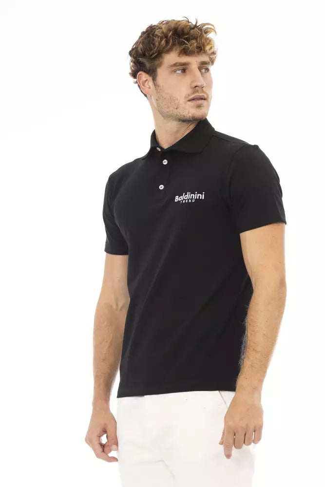 Polo elegante con bordado negro de Baldinini Trend