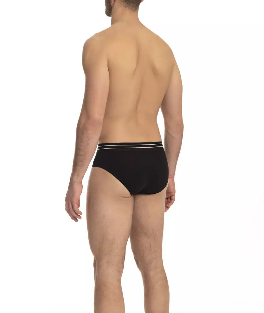 Slip Cavalli Class en coton mélangé avec ceinture à logo