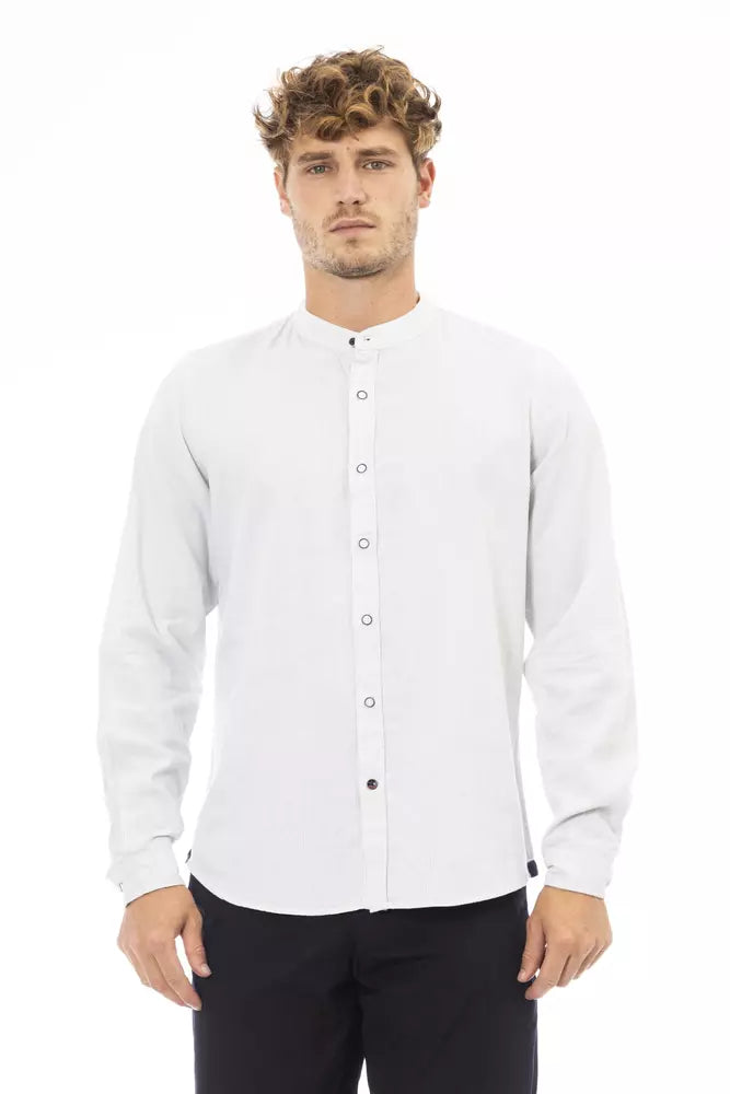 Chemise homme élégante à col mandarin Baldinini Trend