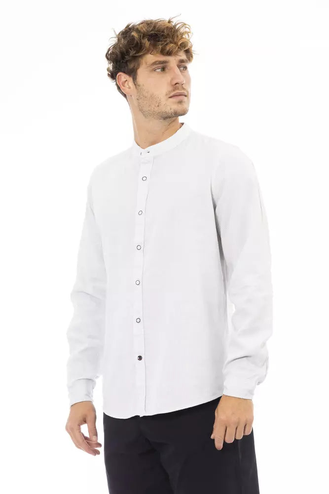 Chemise homme élégante à col mandarin Baldinini Trend