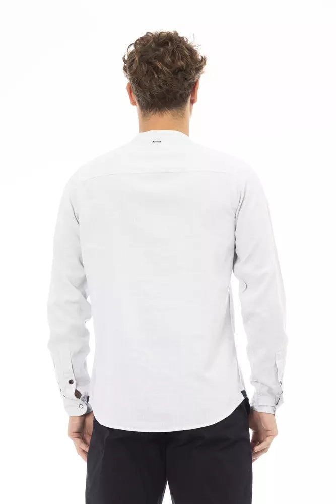 Chemise homme élégante à col mandarin Baldinini Trend