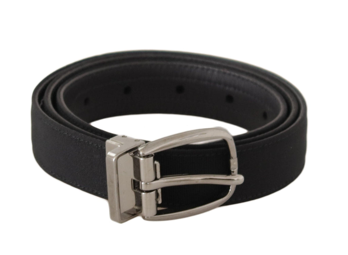 Ceinture élégante en cuir noir Dolce &amp; Gabbana