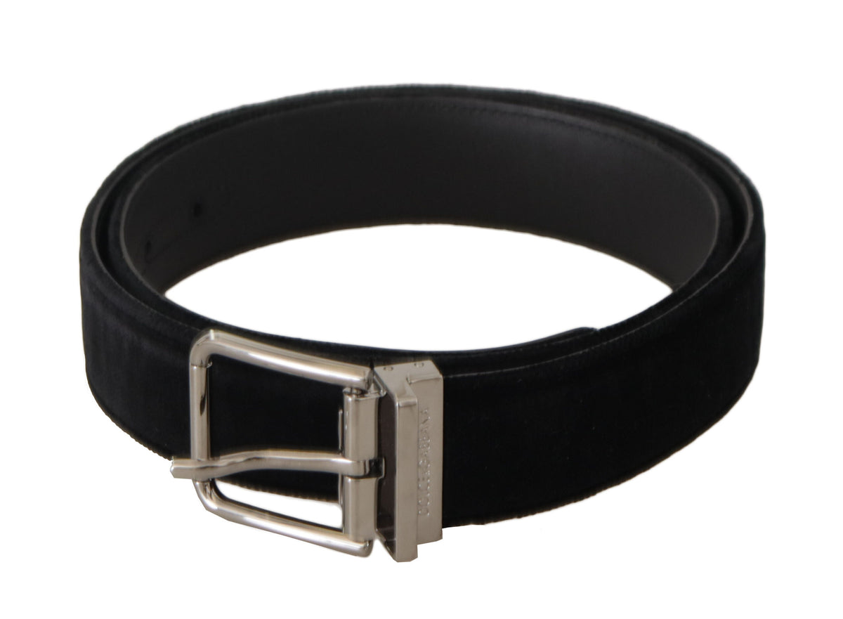 Ceinture sophistiquée en cuir velours Dolce &amp; Gabbana