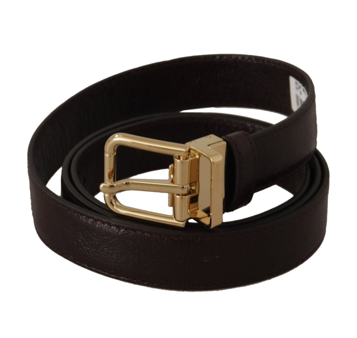 Ceinture élégante en cuir Dolce &amp; Gabbana avec boucle en métal