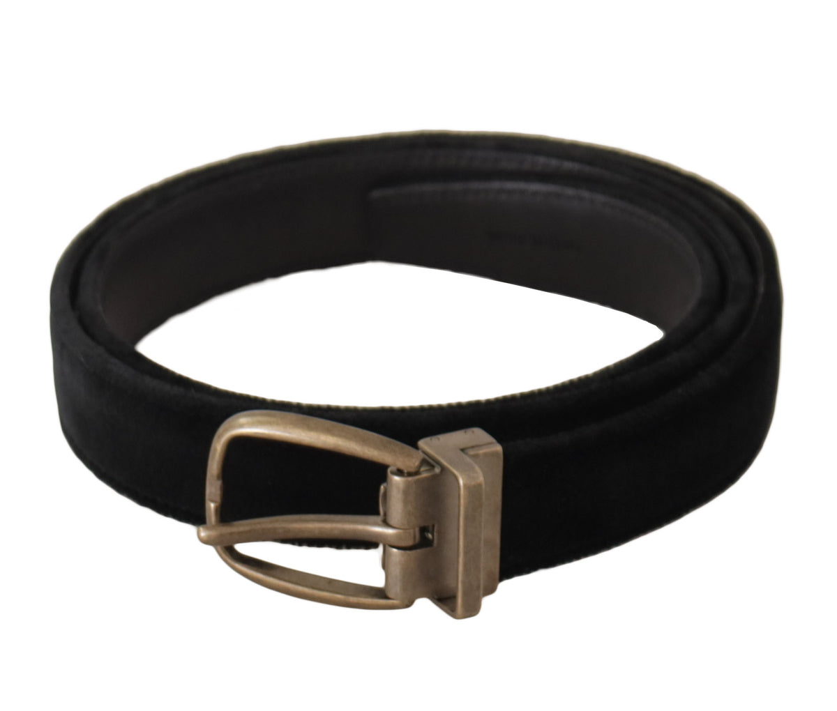 Ceinture élégante en cuir noir Dolce &amp; Gabbana