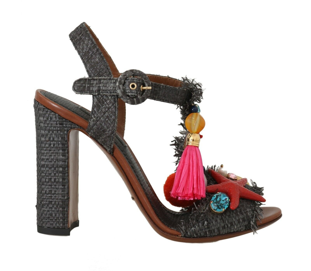 Sandalias elegantes con tiras en T y tacón de aguja de Dolce &amp; Gabbana Marina