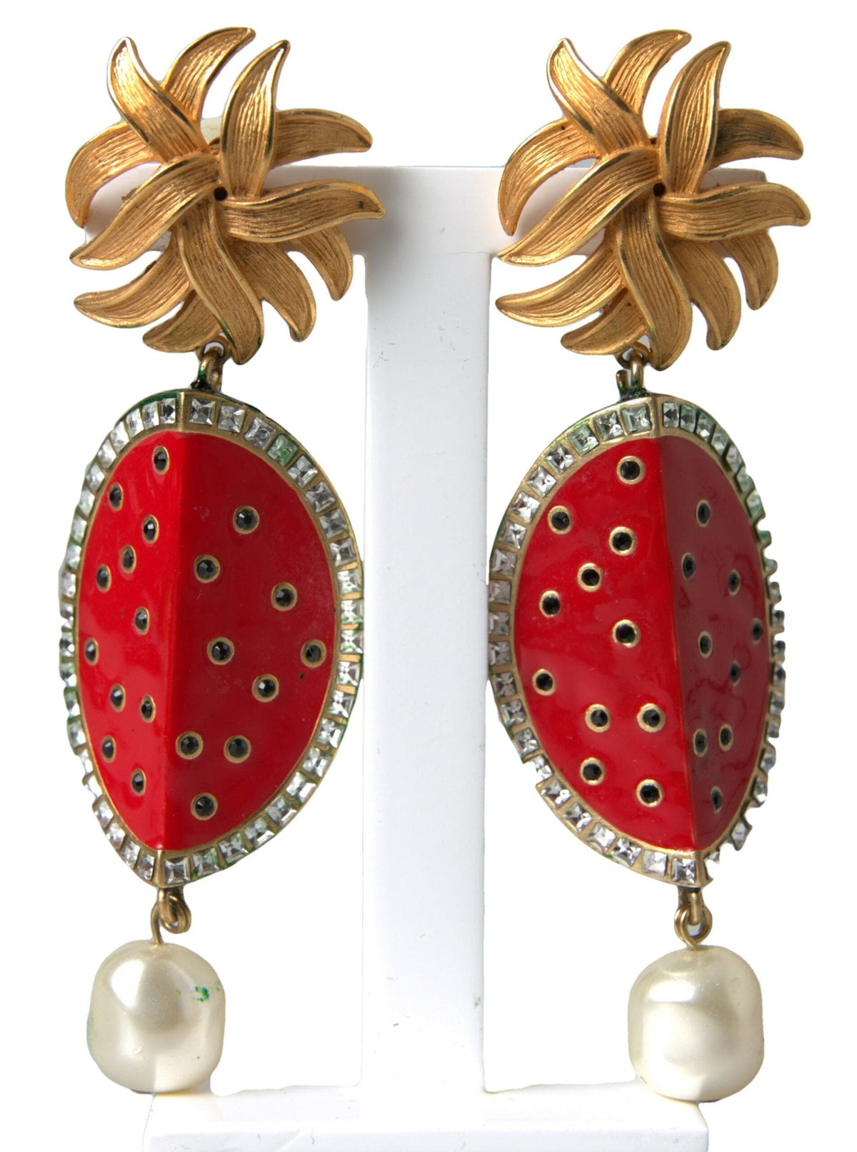 Boucles d'oreilles à clip Dolce &amp; Gabbana Radiant Red Watermelon