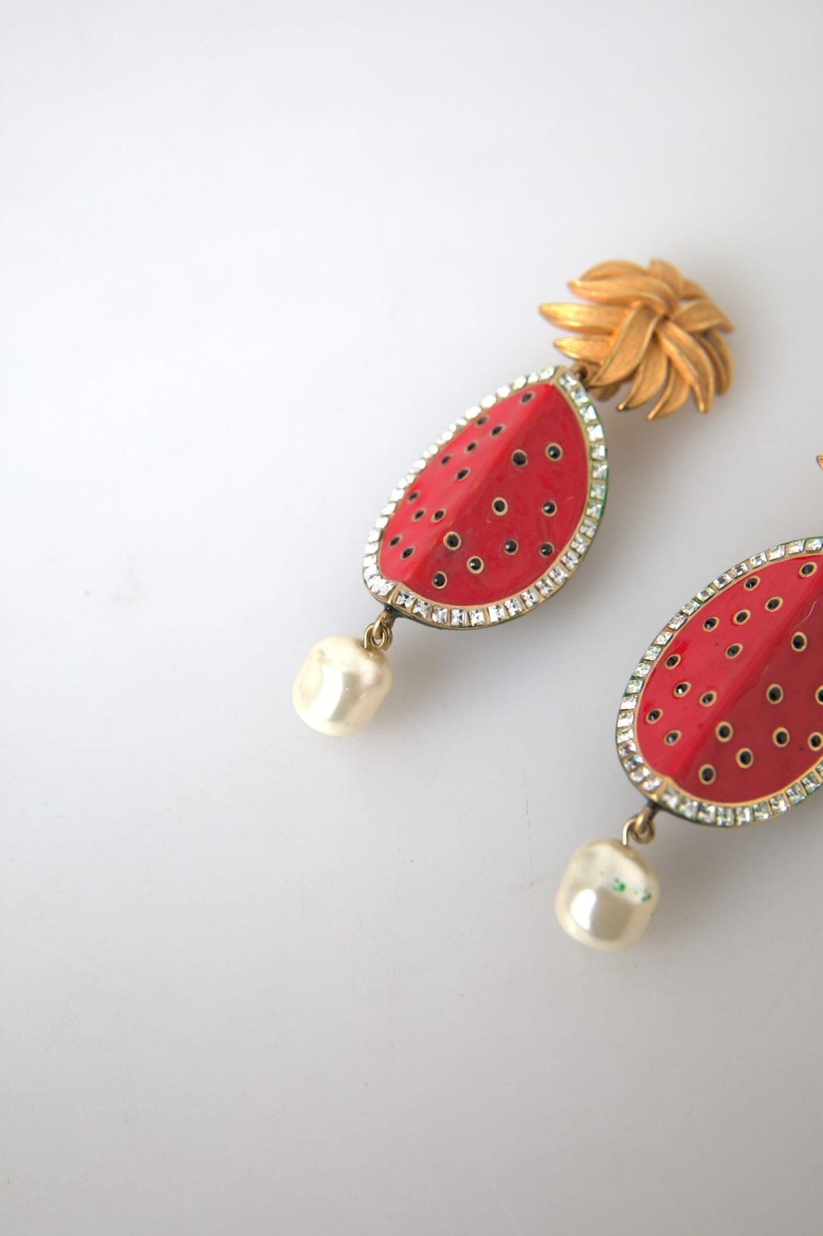 Boucles d'oreilles à clip Dolce &amp; Gabbana Radiant Red Watermelon