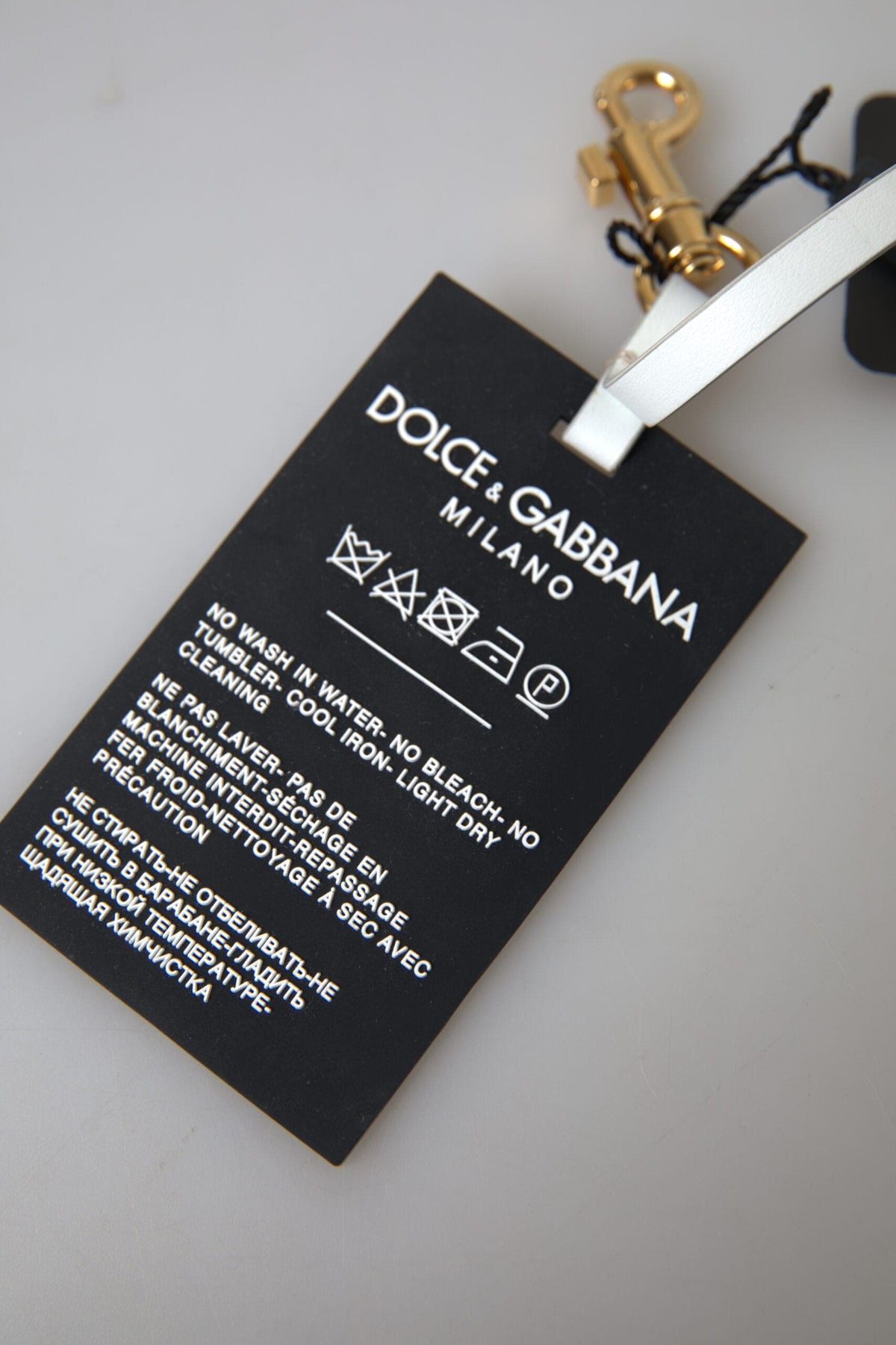 Porte-clés design Dolce &amp; Gabbana Chic noir et or