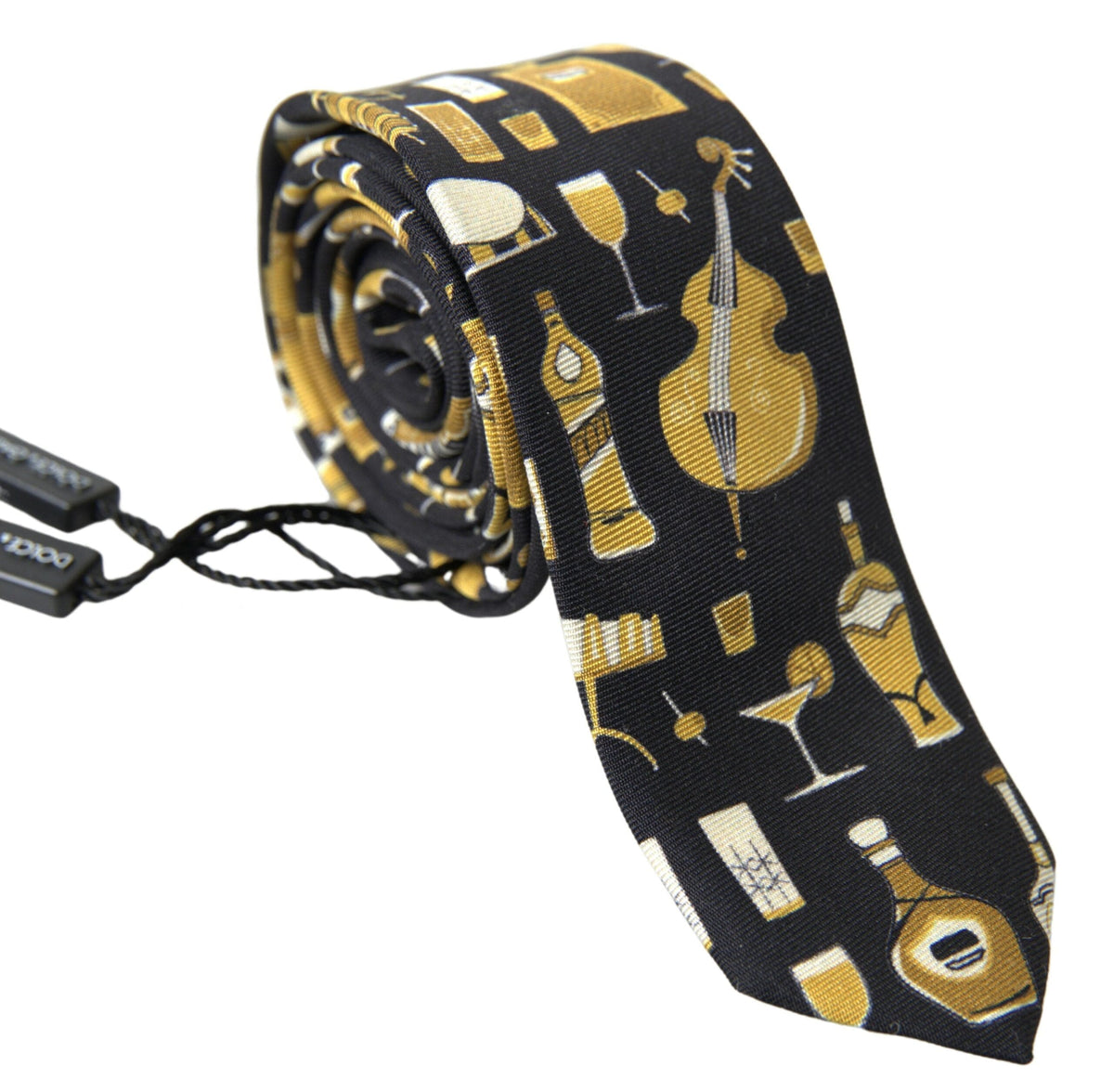 Dolce & Gabbana Exclusive Silk Tie with Musical Print