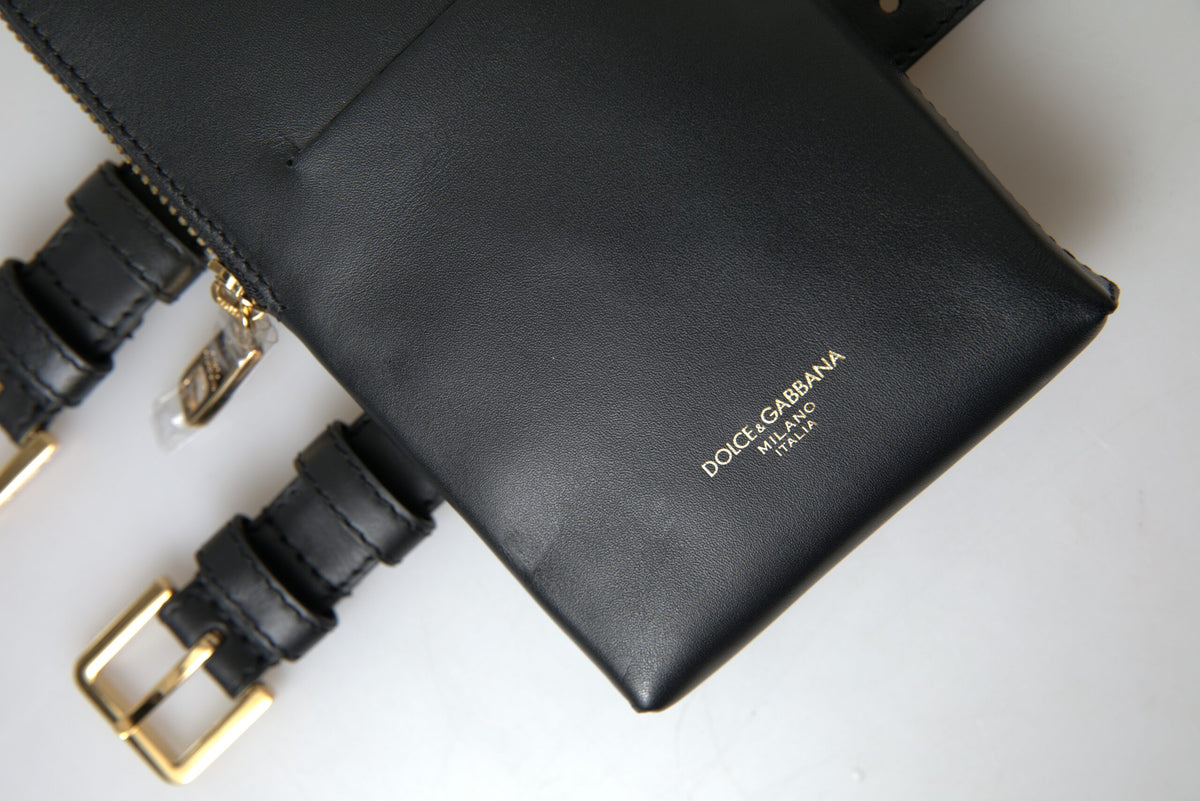 Pochette-bracelet élégante en cuir Dolce &amp; Gabbana