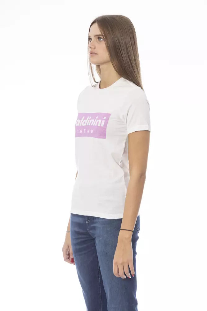 Camiseta elegante de manga corta y cuello redondo de Baldinini Trend