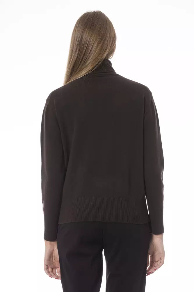 Baldinini Trend Brown Wool Women Sweater