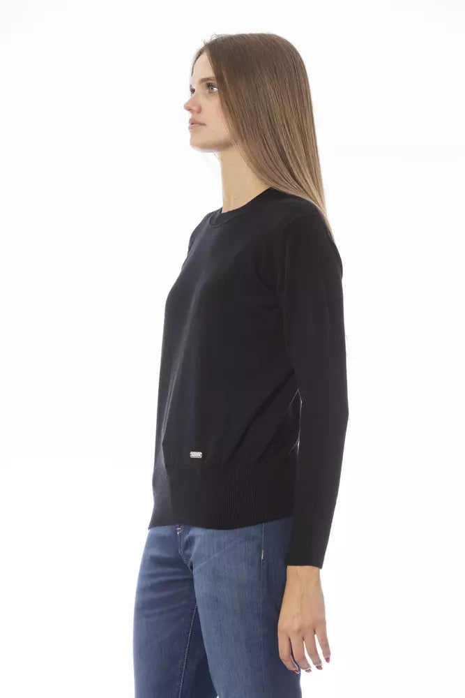 Baldinini Trend Black Wool Women Sweater