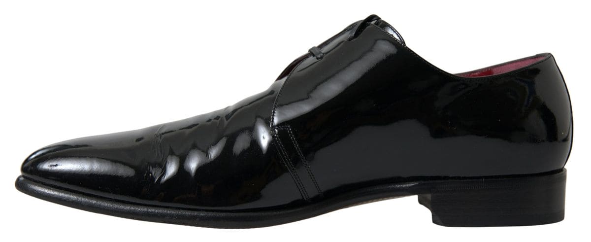 Chaussures habillées en cuir verni noir pour homme Dolce &amp; Gabbana