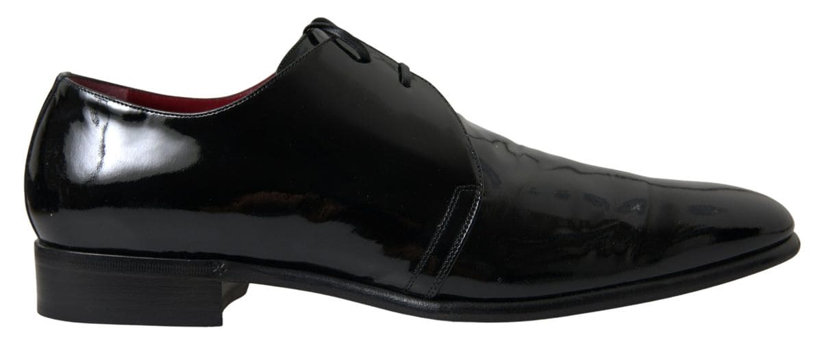 Chaussures habillées en cuir verni noir pour homme Dolce &amp; Gabbana