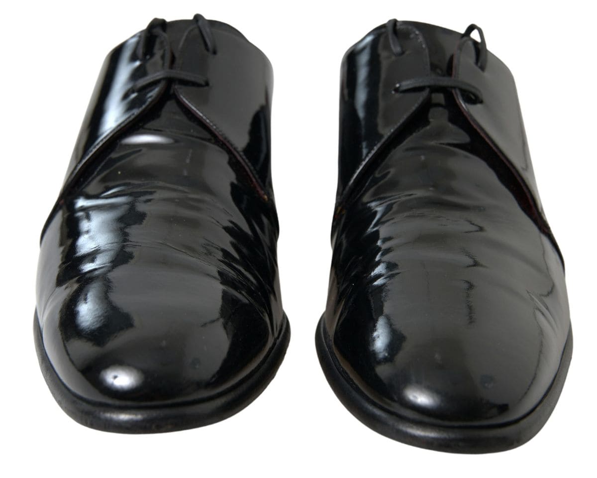 Chaussures habillées en cuir verni noir pour homme Dolce &amp; Gabbana