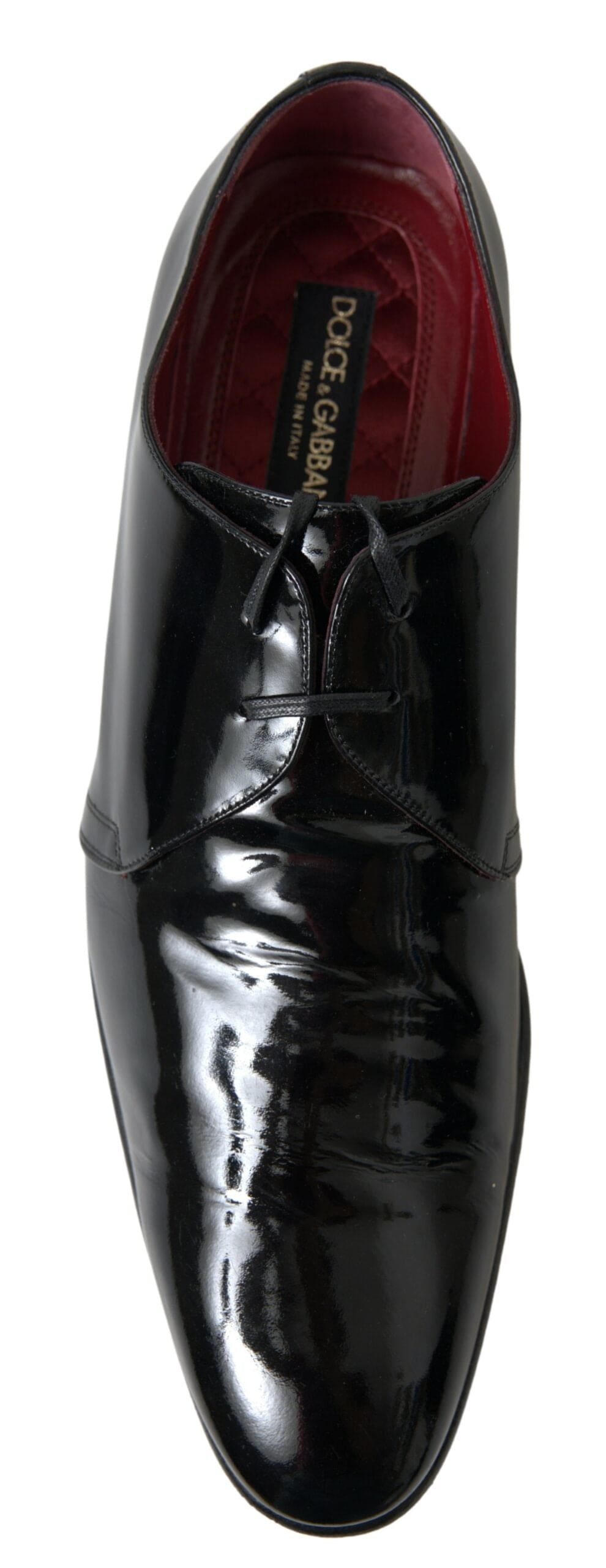 Chaussures habillées en cuir verni noir pour homme Dolce &amp; Gabbana