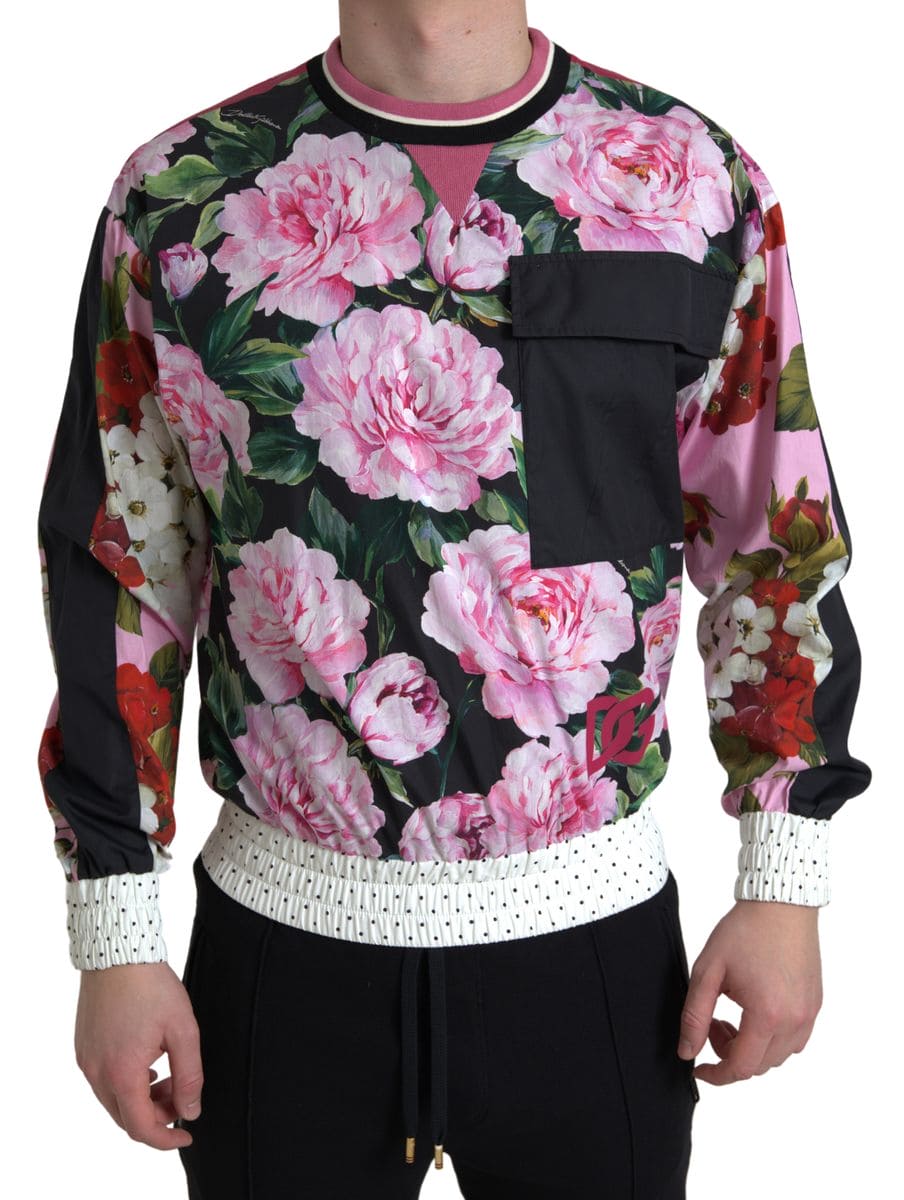 Pull ras du cou extravagant à fleurs Dolce &amp; Gabbana