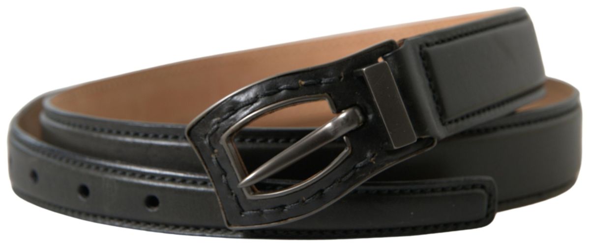 Ceinture en cuir italien exquise Ermanno Scervino avec boucle en métal