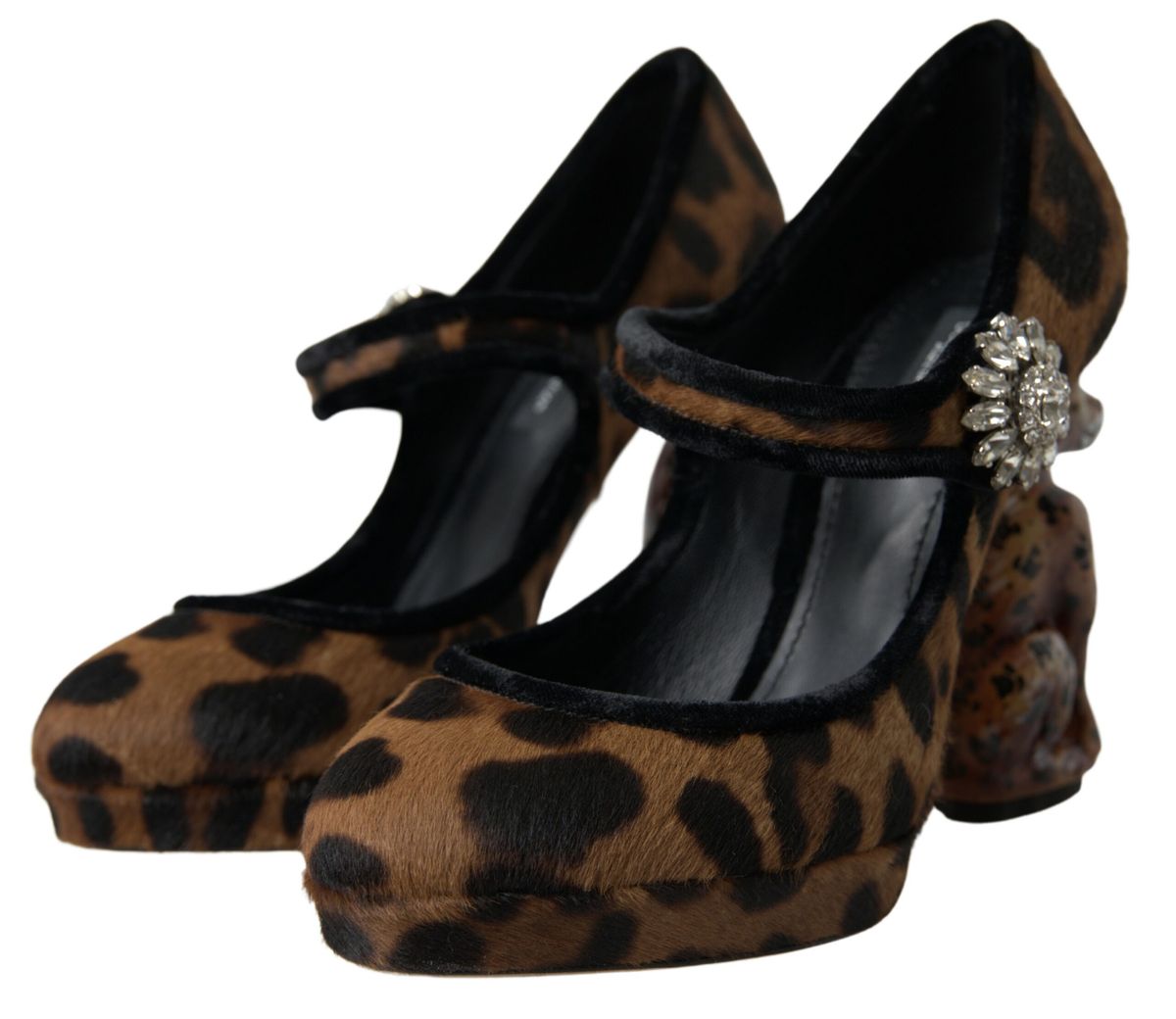 Elegantes zapatos de tacón de leopardo de Dolce &amp; Gabbana para una sofisticación chic