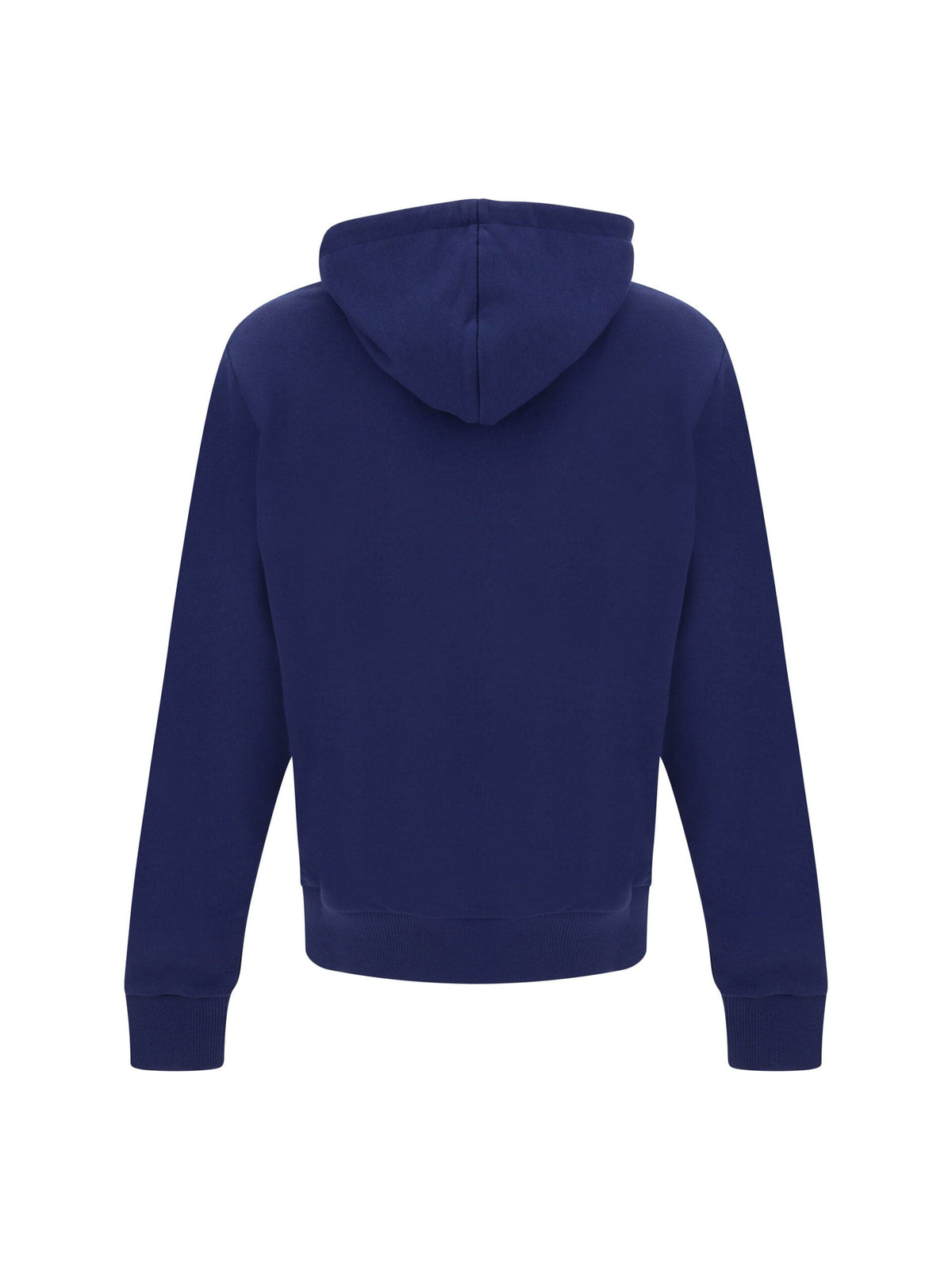 Sudadera con capucha y monograma azul marino elegante de Balmain