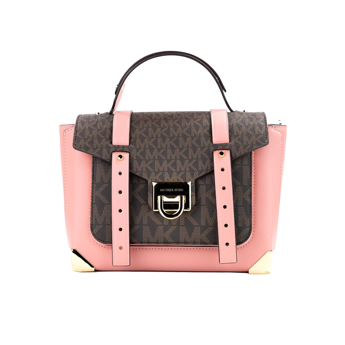 Bolso tipo cartera con asa superior de PVC Manhattan Primrose de Michael Kors