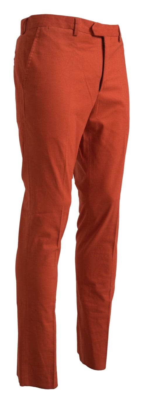 BENCIVENGA Pantalon élégant orange en pur coton