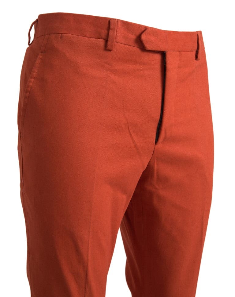 BENCIVENGA Pantalon élégant orange en pur coton