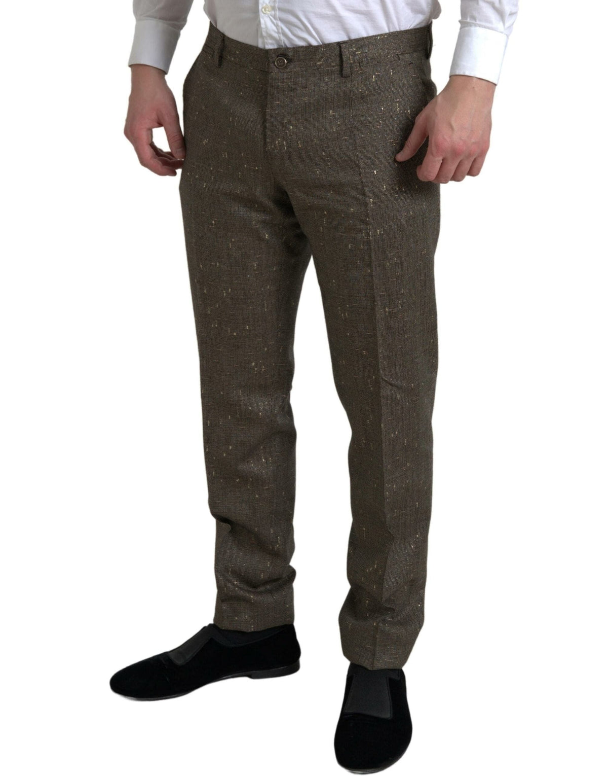 Pantalon chino skinny élégant en laine Dolce &amp; Gabbana