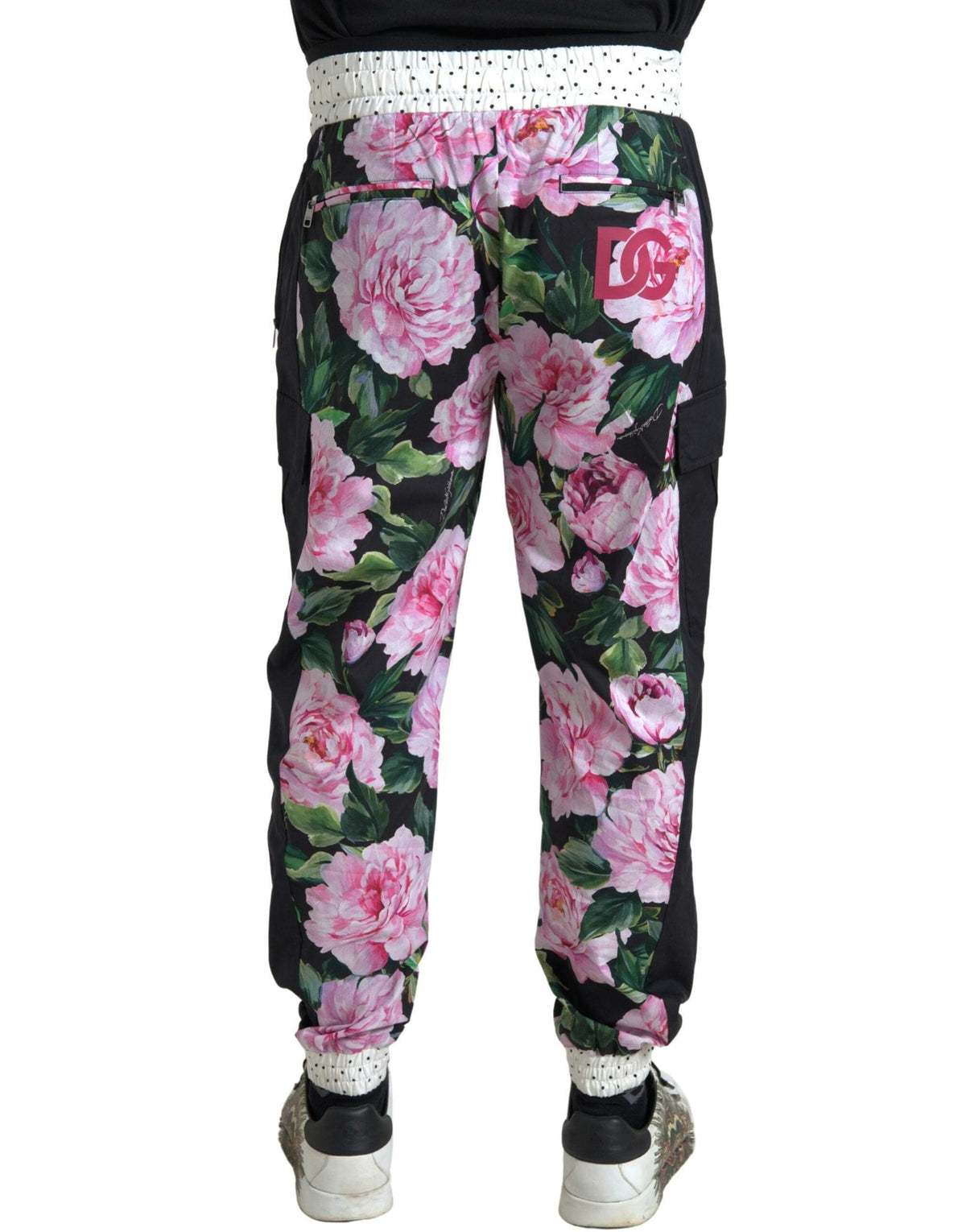 Pantalon de jogging élégant en coton multicolore Dolce &amp; Gabbana