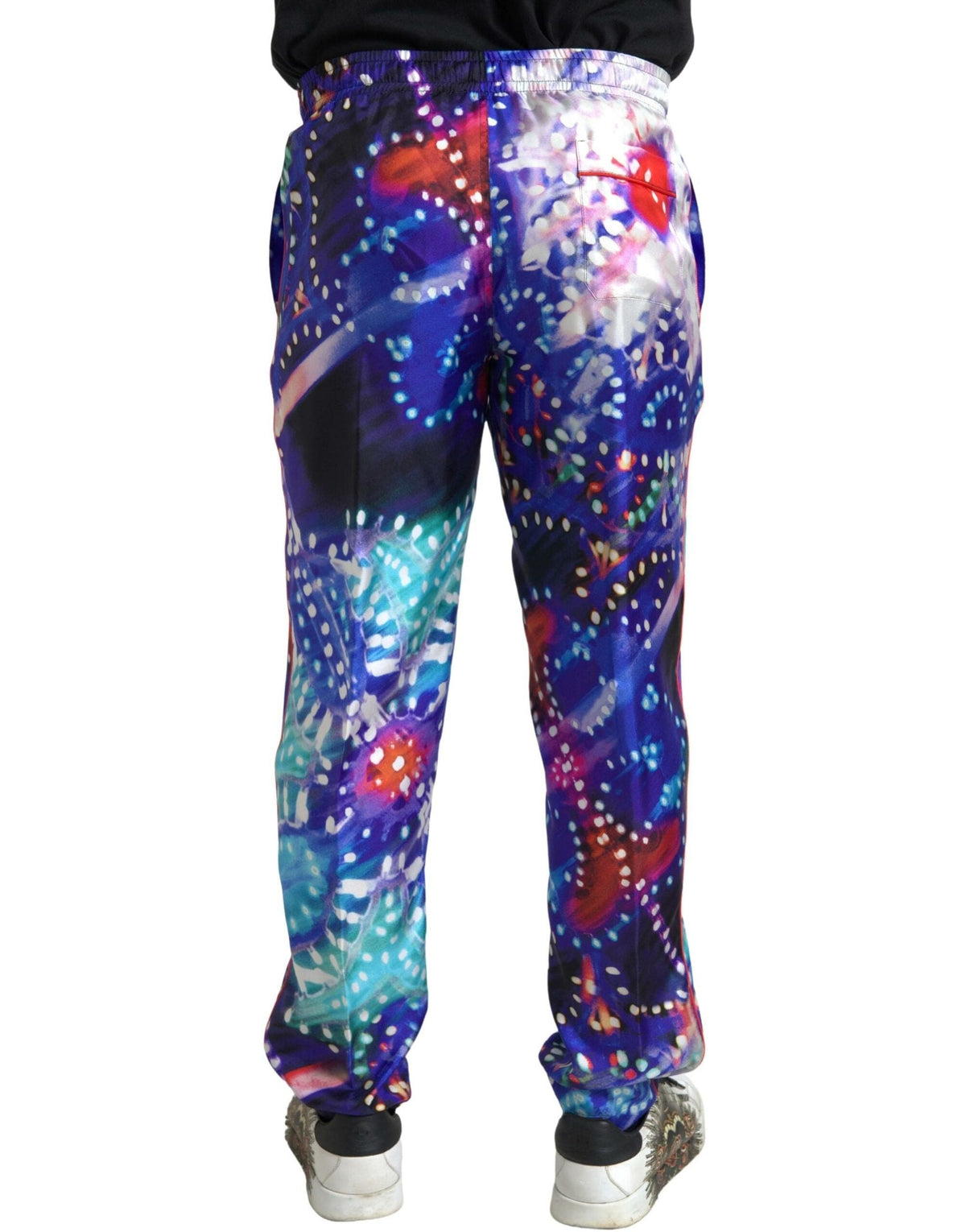 Pantalon de jogging en soie multicolore Dolce &amp; Gabbana